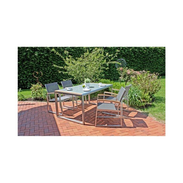 Siva vrtna fotelja Ava – Garden Pleasure-image-2