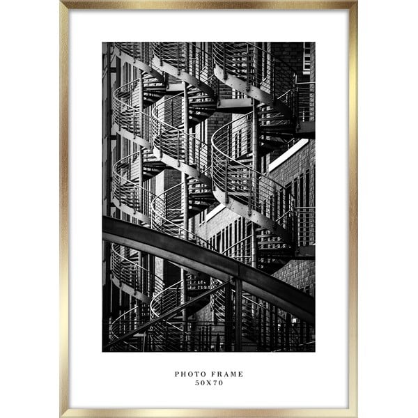 Zidni okvir u zlatnoj boji Styler Florida, 53 x 73 cm