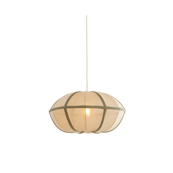 Krem viseća svjetiljka s tekstilnim sjenilom Mirelys – Light & Living-image-2