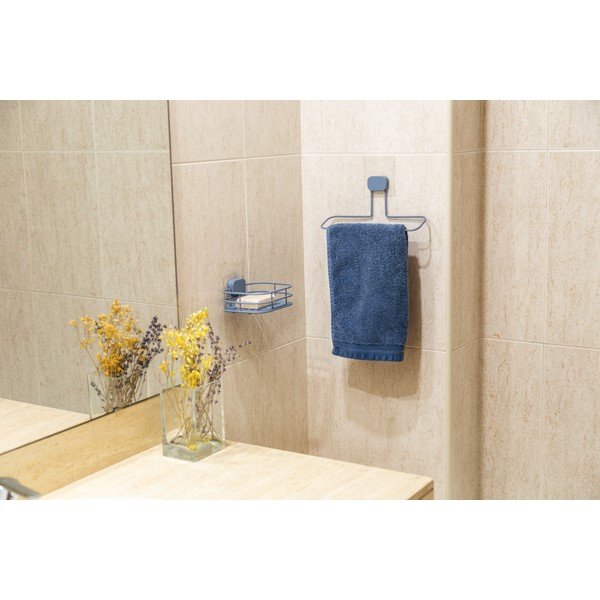 Svijetlo plava metalna samoljepljiva posuda za sapun Grena – Compactor-image-4