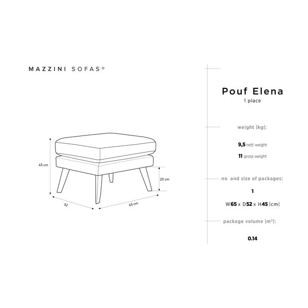 Plava tabure Mazzini Sofas Elena-image-2