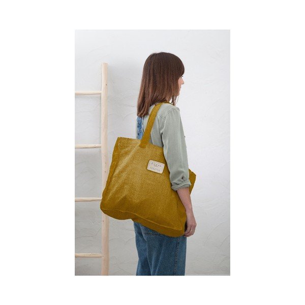 Platnena ​torba Really Nice Things Mustard, širina 42 cm-image-1
