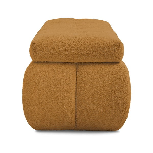 Senf žuta klupa od bouclé tkanine Mont Blanc – Bobochic Paris-image-3