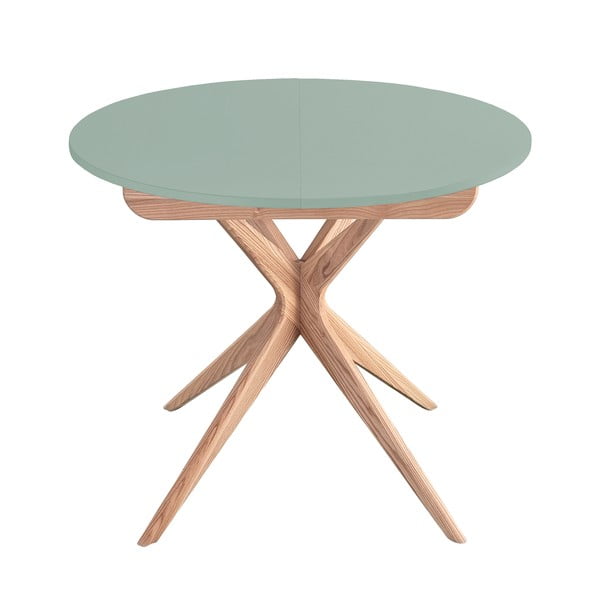 Okrugao proširiv blagovaonski stol s dodatnom pločom ø 90 cm Jubi – Ragaba