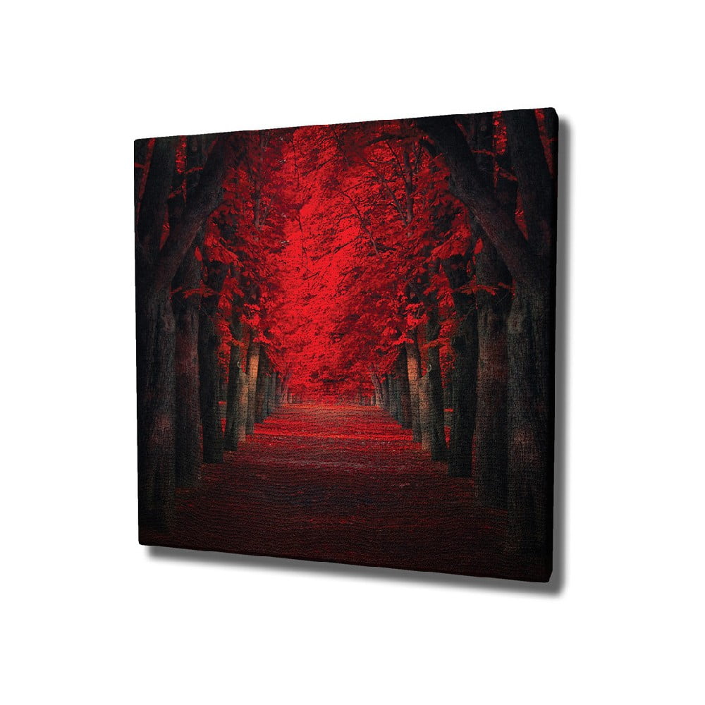 Zidna slika na platnu Red Trees, 45 x 45 cm