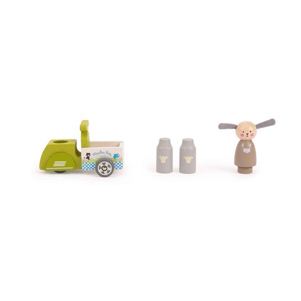 Drvena igračka Milk Delivery - Moulin Roty-image-1