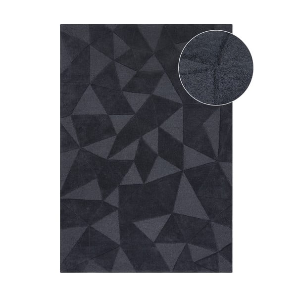 Sivi vuneni tepih 290x200 cm Shard - Flair Rugs