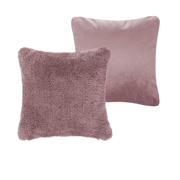 Ružičasti ukrasni jastuk Tiseco Home Studio Teddy, 45 x 45 cm