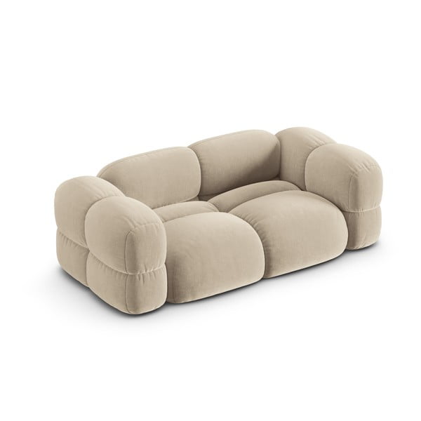 Bež baršunasti sofa 210 cm Loretto – Cosmopolitan Design-image-3
