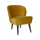 Fotelja senf žute boje WOOOD Sara