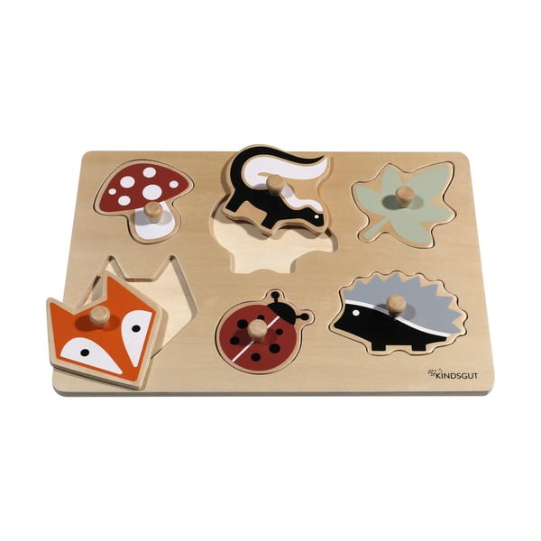Drvena reljefna puzzle (broj komada 6 kom) Forest – Kindsgut-image-4