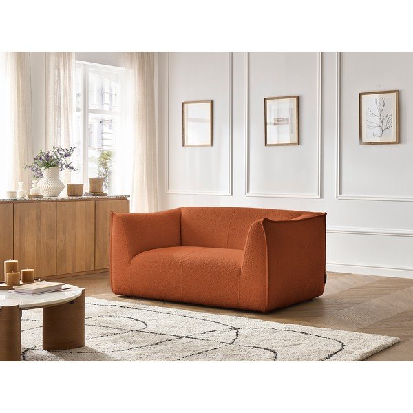 Narančasta sofa od bouclé tkanine 170 cm Giorgia – Bobochic Paris-image-1
