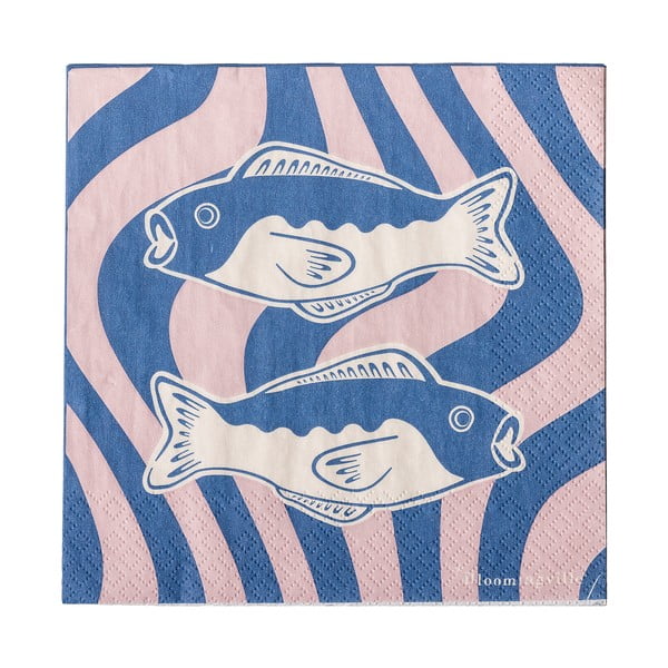 Papirnati ubrusi u setu 20 kom 33x33 cm Remy – Bloomingville-image-3