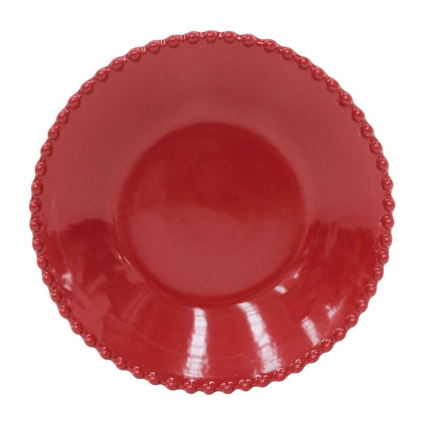 Rubin crveni zemljani tanjur za Costa Nova Pearl juhu, ⌀ 24 cm