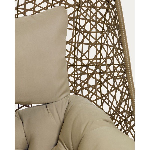 Smeđa viseća vrtna stolica Kave Home Florina-image-3