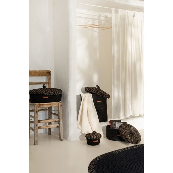 Ukrasna kutija za pohranu od tkanine s poklopcem - Mioli Decor-image-1