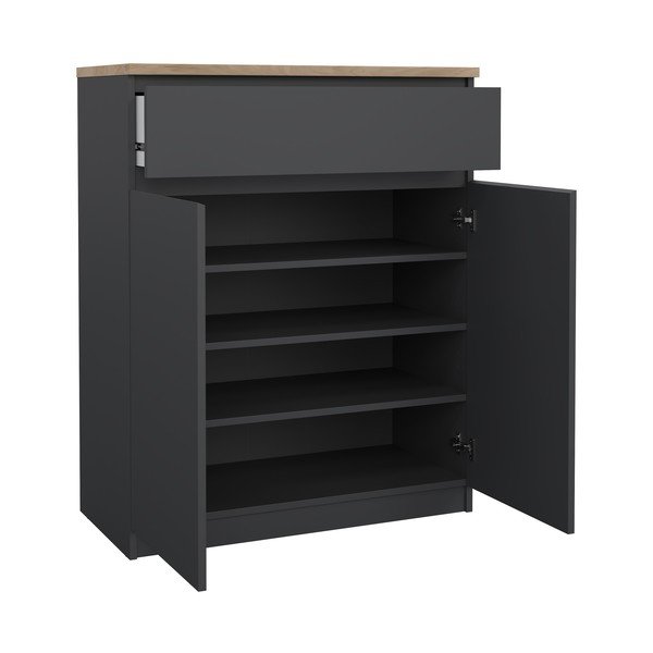 Tamno siva komoda 80x100x40 cm Naia – Tvilum-image-2