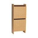 Preklopni ormarić za cipele u dekoru hrasta u prirodnoj boji 50x110x24 cm Forma – Hübsch
