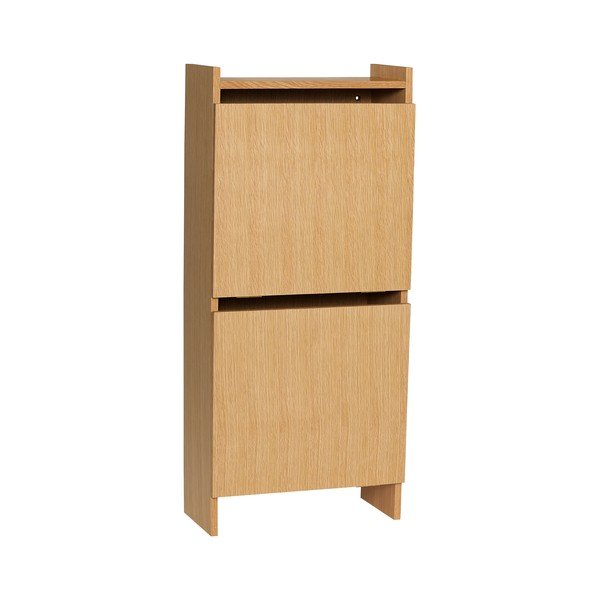 Preklopni ormarić za cipele u dekoru hrasta u prirodnoj boji 50x110x24 cm Forma – Hübsch