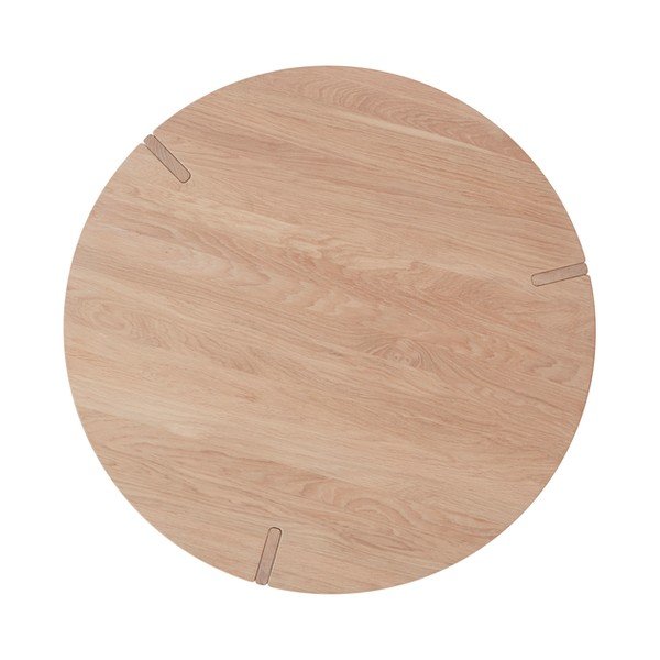 Okrugao stolić za kavu od punog hrasta u prirodnoj boji ø 90 cm Oy – OYOY Living Design-image-2