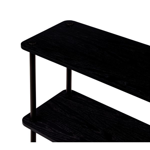 Crni regal u dekoru hrasta 80x163x35 cm Teidi – noo.ma-image-4