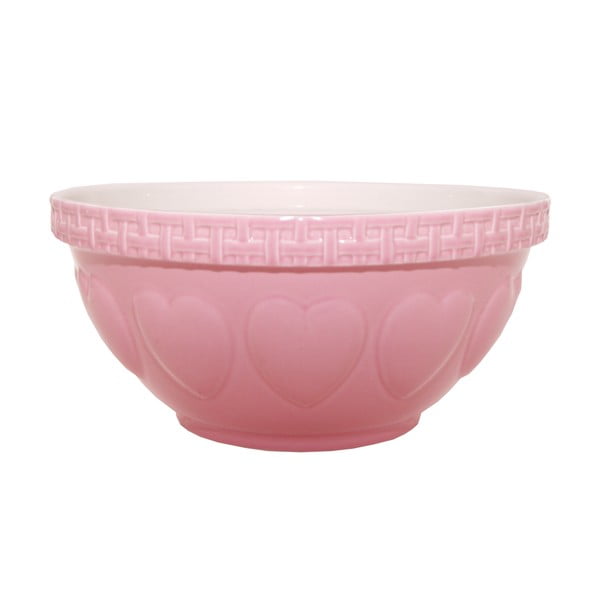 Zemljana zdjela Mason Cash Heart Pink, ⌀ 29 cm