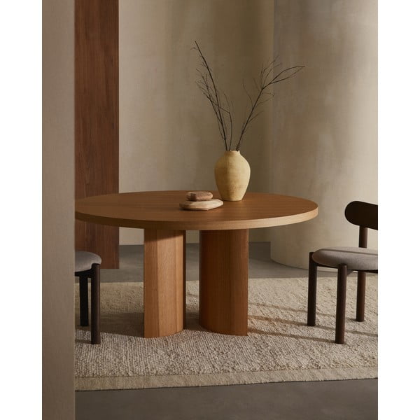 Okrugao blagovaonski stol u dekoru hrasta ø 150 cm Nealy – Kave Home-image-2