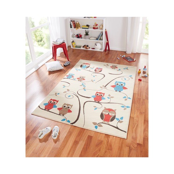 Dječji crveno-smeđi tepih Zala Living Owl, 140 x 200 cm-image-3