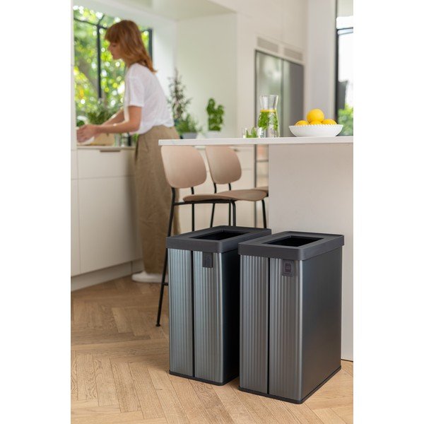 Siva kanta za smeće za odvojeni otpad od reciklirane plastike 54 l Verto Recycle – Curver-image-3