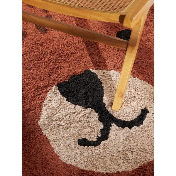 Smeđi periv/ručno rađen pamučan dječji tepih 120x149 cm Snuggle Berry – Hanse Home-image-2