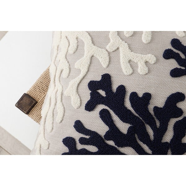 Laneni ukrasni jastuk 43x43 cm Mercan – Mioli Decor-image-3