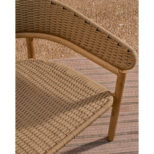 Bež/u prirodnoj boji vrtna sofa od masivnog bagrema Arinella – Kave Home-image-3