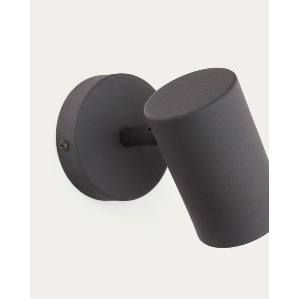 Crna metalna zidna lampa Manie – Kave Home-image-4