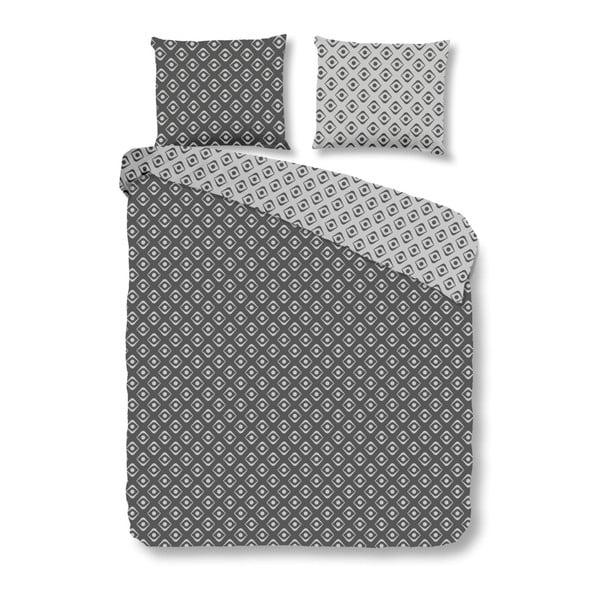Siva pamučna posteljina Mundotextil Pattern, 140 x 200 cm