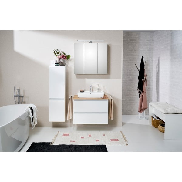 Bijeli viseći kupaonski ormarić 35x125 cm Set 360 - Pelipal-image-3