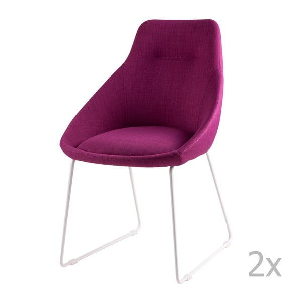 Set od 2 ružičaste blagovaonske stolice sømcasa Alba