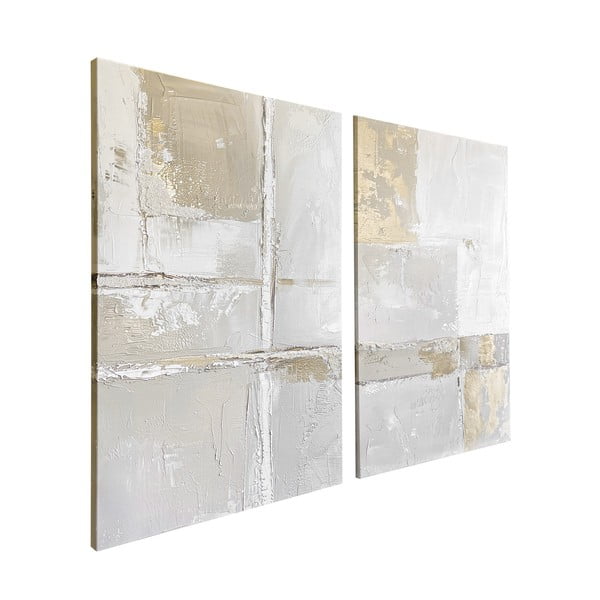 Slike s ručno oslikanim elementima u setu od 2 kom 50x70 cm Jedro – Styler-image-3