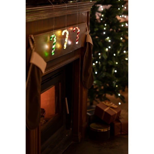 Crveni viseći božićni svjetlosni ukras ø 1,5 cm Hannah – Sirius-image-2