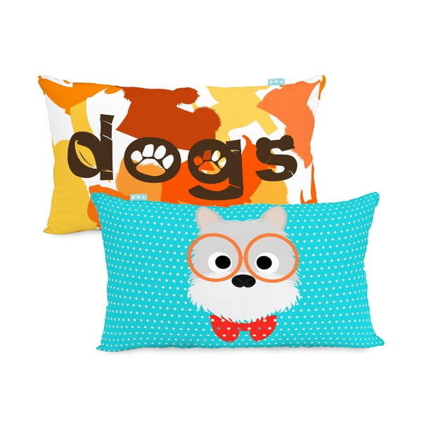 Dvostrana jastučnica Mr. Fox Dogs 50 x 30 cm-image-3