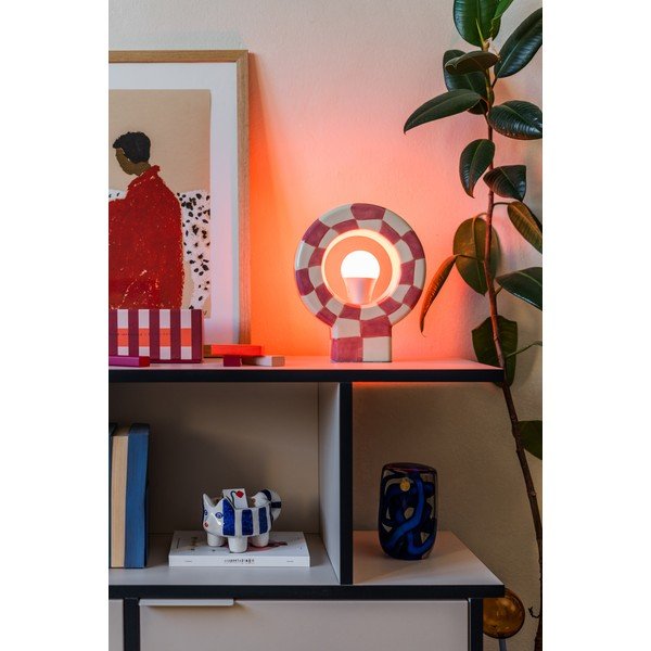 Ružičasta stolna lampa (visina 23,5 cm) Vialini – Bloomingville-image-3