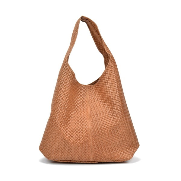 Svijetlosmeđa kožna torbica Magnotti Bags Lui
