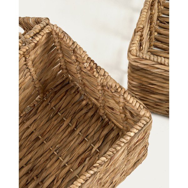 Košare u setu 2 kom od vodenog zumbula 60x37x40 cm Xuliana – Kave Home-image-2