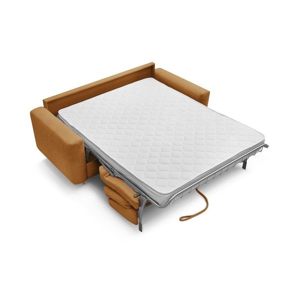 Senf žuta sofa za spavanje/sklopiva 220 cm Cocoone – Bobochic Paris-image-3