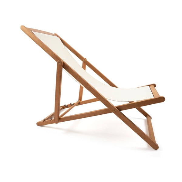 Bež vrtna sklopiva ležaljka od bagremovog drveta Bonami Essentials Deck-image-2