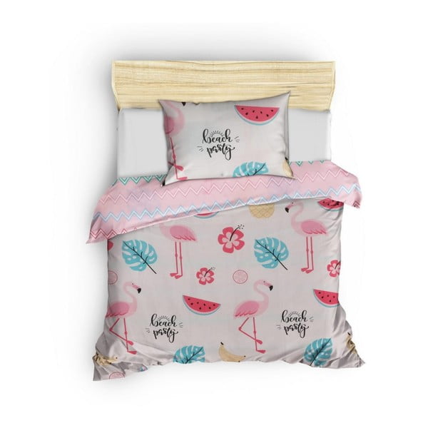 Bijela/ružičasta dječja posteljina za krevet za jednu osobu 140x200 cm Kokteyl – Mijolnir-image-3