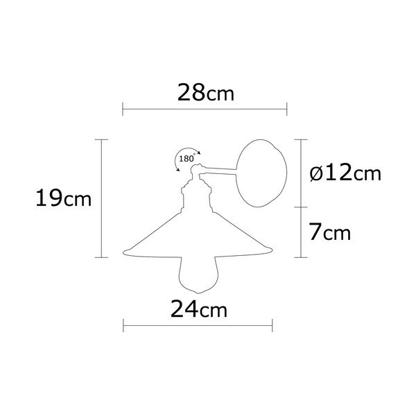 Zidna lampa u brončanoj boji ø 24 cm Berceste – Opviq lights-image-4