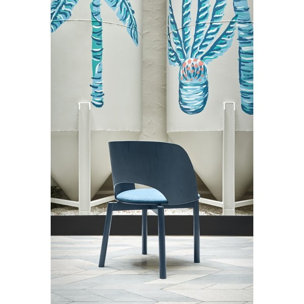 Plava podstavljena blagovaonska stolica Dam – Teulat-image-1