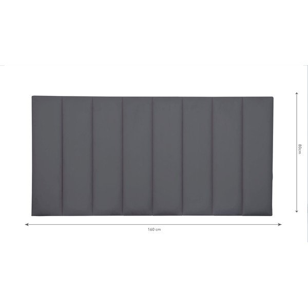 Sivo tapecirano uzglavlje 160x60 cm Nila - Really Nice Things-image-2