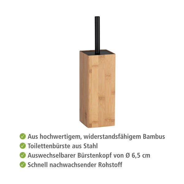 Set pribora za kupaonicu od bambusa u prirodnoj boji Padua – Wenko-image-4