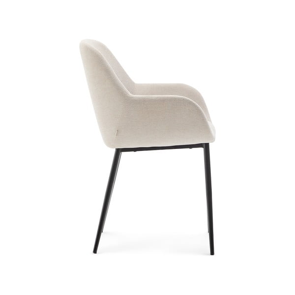 Krem podstavljena blagovaonska stolica Konna – Kave Home-image-2